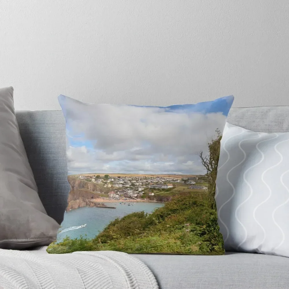 Hope Cove, Devon Throw Pillow Christmas Pillow Covers luxury decor Christmas Pillowcase pillow