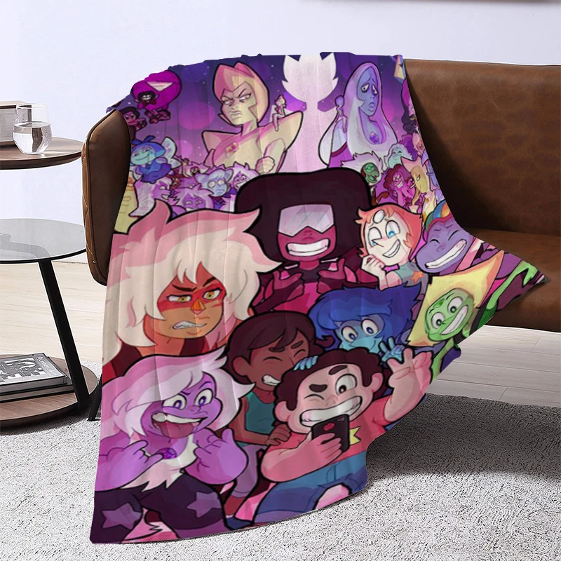 

Steven Universe Antistatic Blanket Double Bed Blankets for Decorative Sofa Furry Fluffy Soft Blankets & Throws Summer Comforter