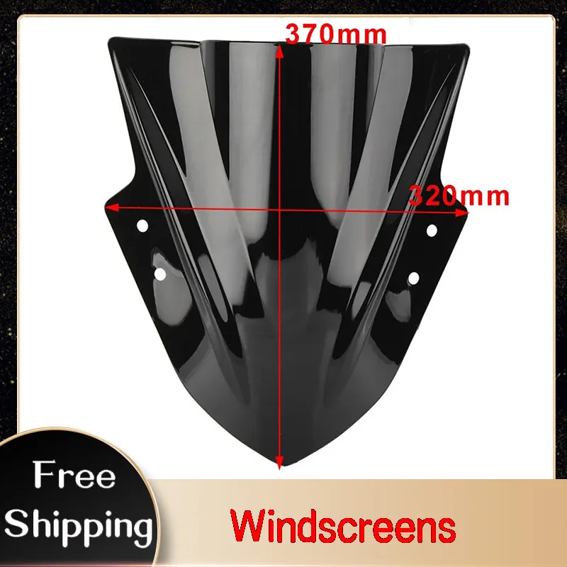 

Motorcycle Windscreen Windshield Double Bubble For KAWASAKI Ninja 300 250 2013-2017 & ZX300 EX300R 2013 2014 2015 2016 2017