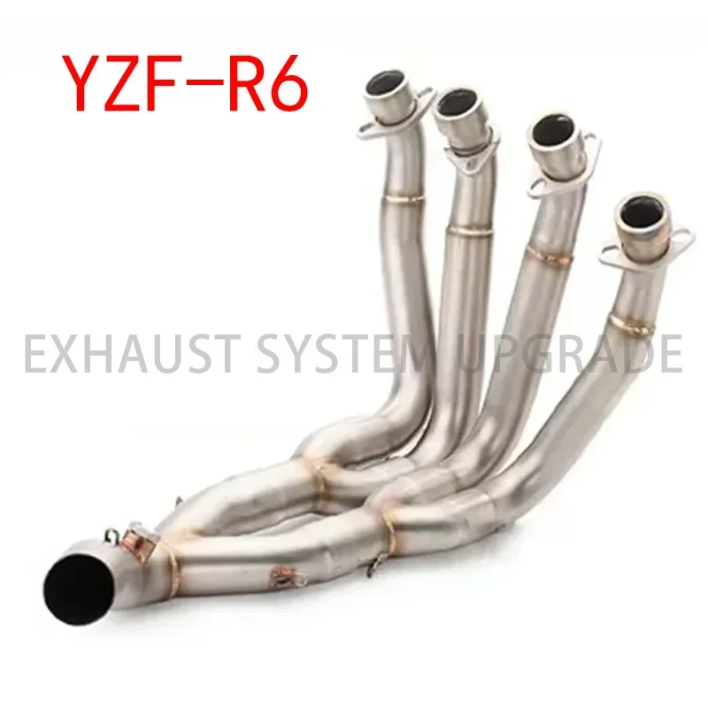 For Yamaha YZF R6 YZF-R6 2006-2014 Years R6 Stainless Titanium Middle Pipe Full System Exhaust Link Pipe Motorcycle Exhaust