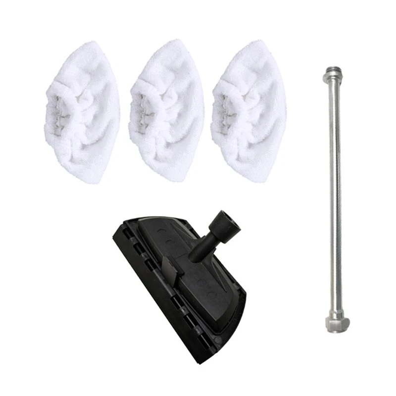 A99T Extension Rod Set Microfiber Pads Window Squeegee For Handheld Steam Cleaner Attachment