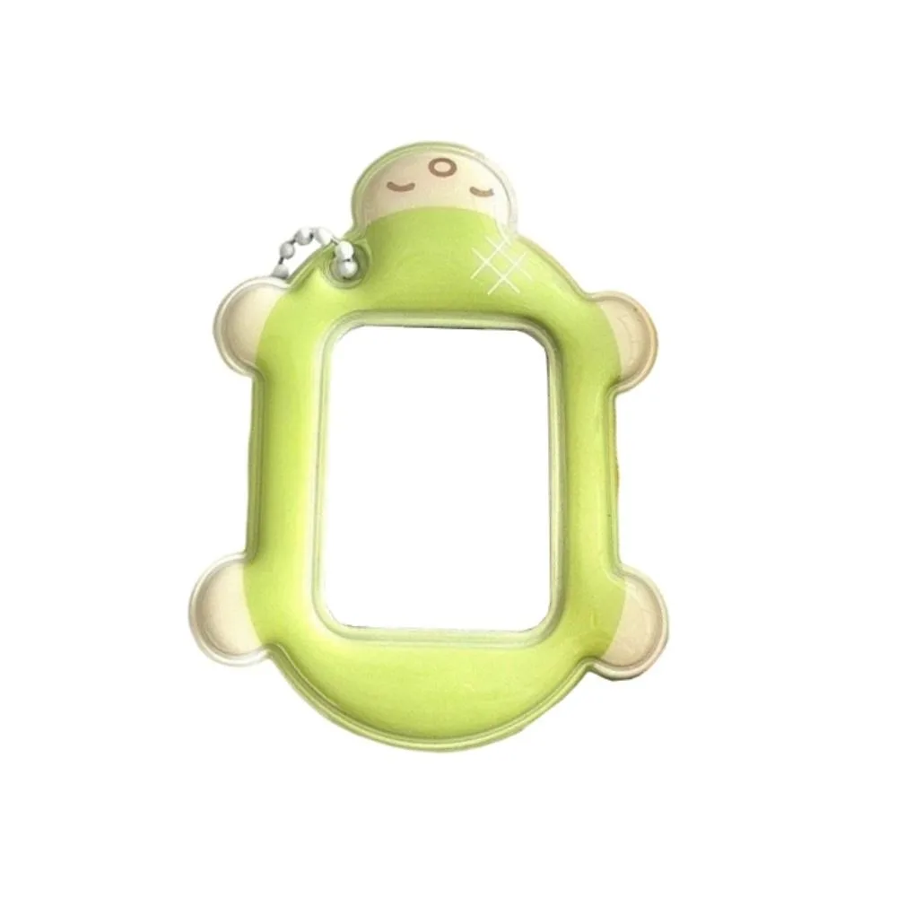 

New Cute Turtle Kpop Photocard Holder Keychain PVC Original 2 Inch Idol Photos Cover Cute Multifunction Photocard Case Girls