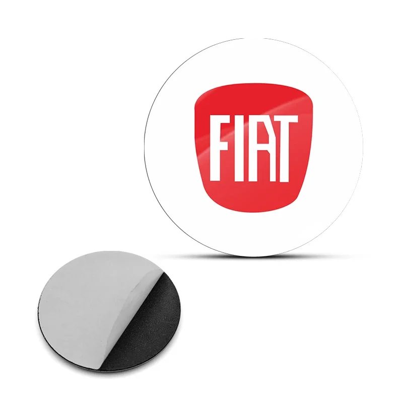 15 مللي متر مفتاح السيارة شارة شعار استبدال ملصقات مفتاح السيارة لشركة فيات 500 500L 500X 124 Aegea MobiPanda Tipo Sedici Centoventi Fiorino #3