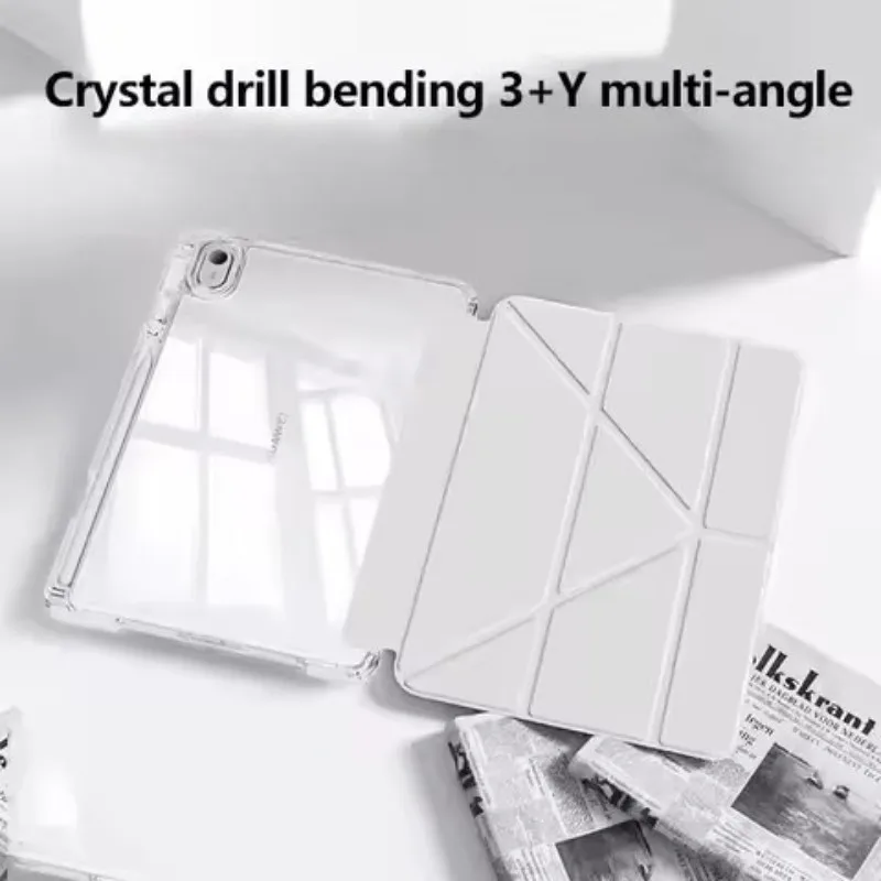 

New HD Acrylic Case For OnePlus Pad Go 2 12.1 inch 2025 Transparent Shockproof With Pen Holder Cover