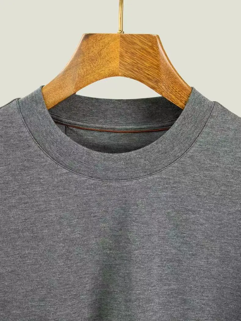 Commuting men's round neck long sleeved T-shirt base shirt