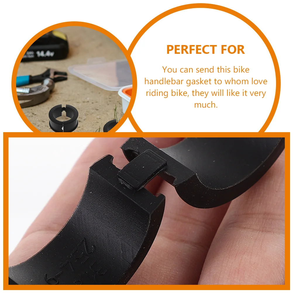 

8Pcs Bike Handlebar Gasket Silicone Flexible Small Gasket Nonskid Washers Replacement for Mountain Bike Handlebar Bracket