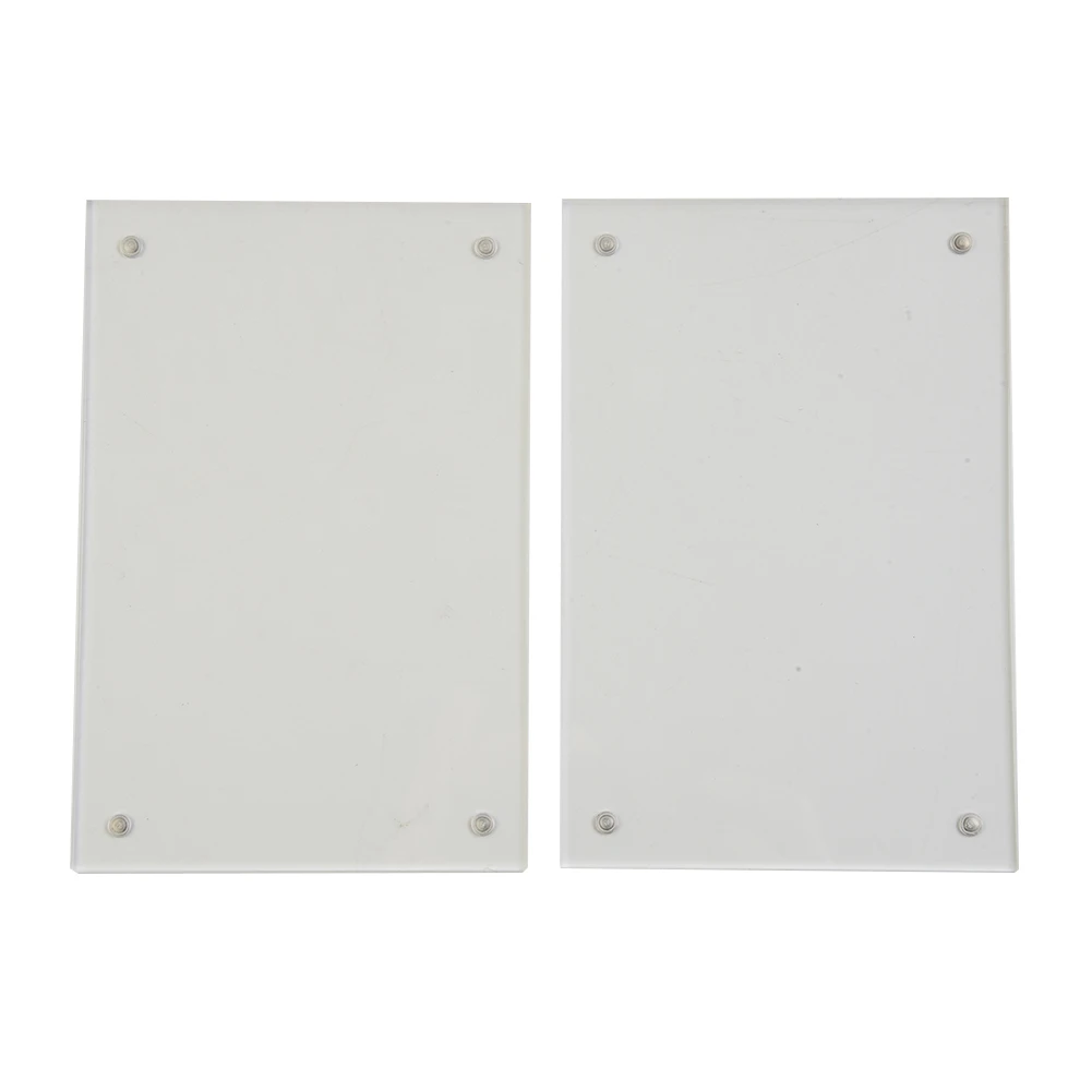 Pack of 10 Transparent Acrylic Frames with Magnetic Holders for Quick Image Changes and Displaying Photos 3+3mm Thick