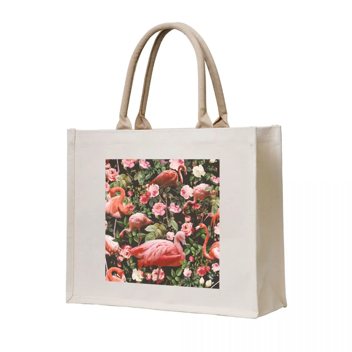

Floral and Flamingo Pattern Tote Bag shoping bag tote bag women Candy bags shopping cart bags