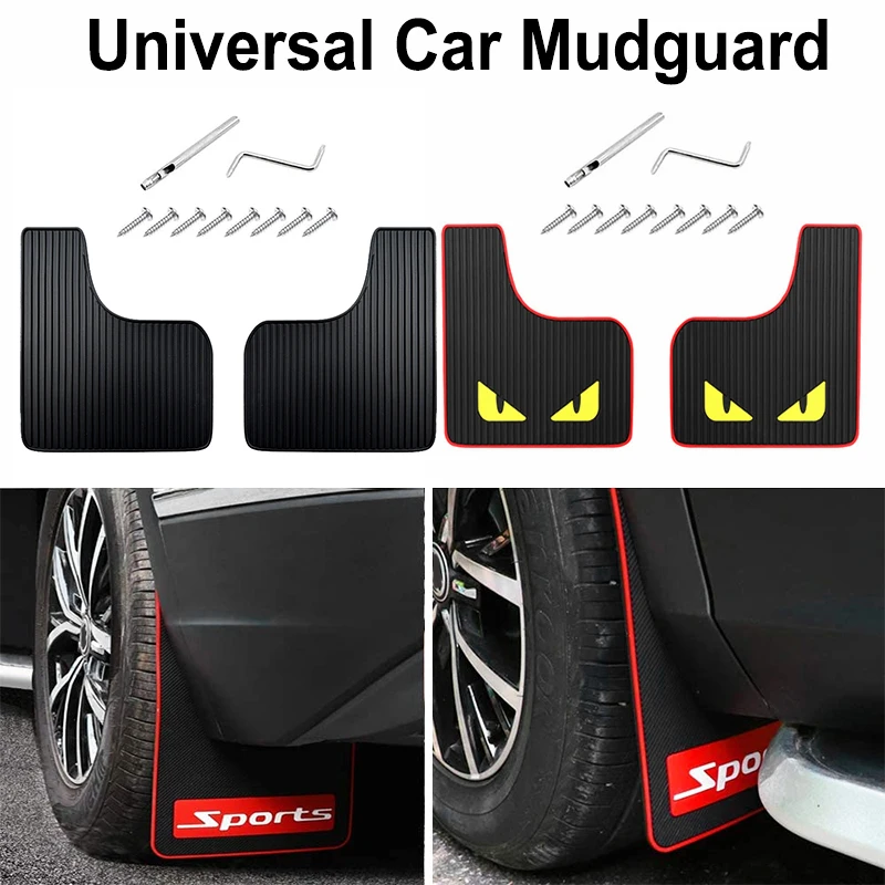 

Universal Car Mudguard Front Rear Wheels Mud Flaps PP Splash Fender Guards For Car SUV Off-road Truck Auto Accessories