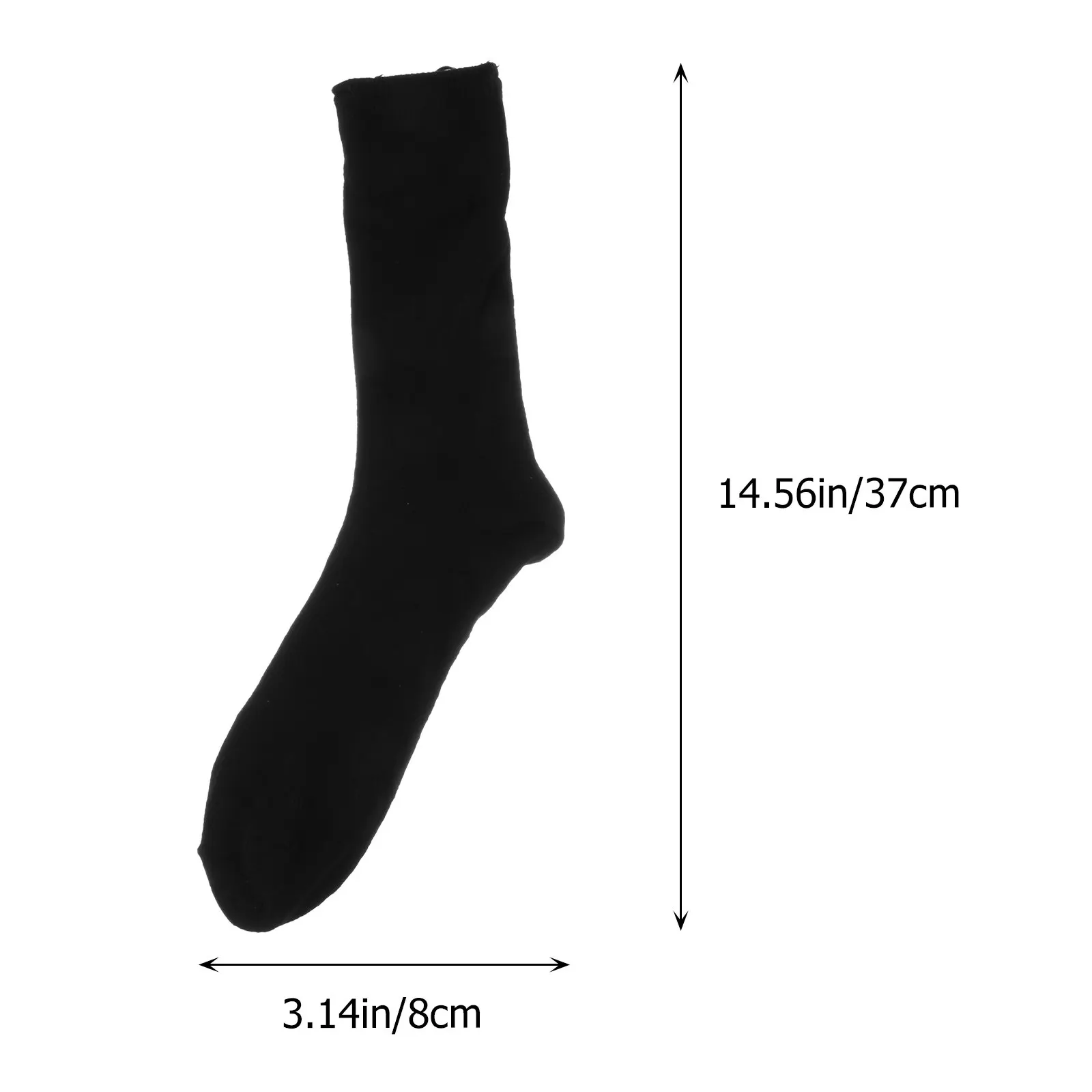 1Pair Heated Stocking Cotton Heating Sock Intelligent Temperature Control Winter Warm Sock for Cycling Camping Climbing
