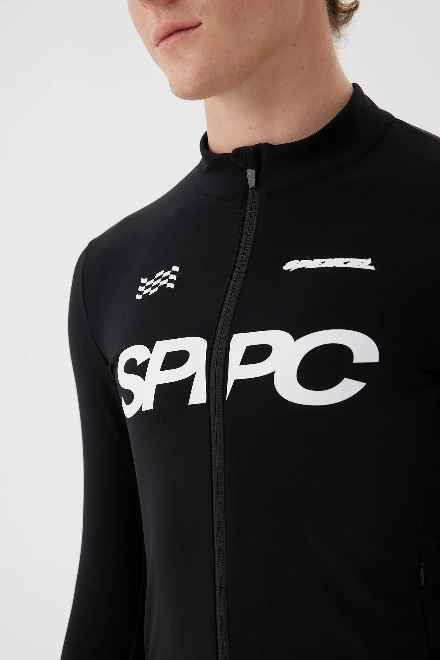 SPEXCEL 26–0 Grad Winter-Thermo-Fleece-Fahrradjacke, winddicht, vorne und atmungsaktiv, Thermo-Stoff hinten, Fahrradmantel – Detail 6