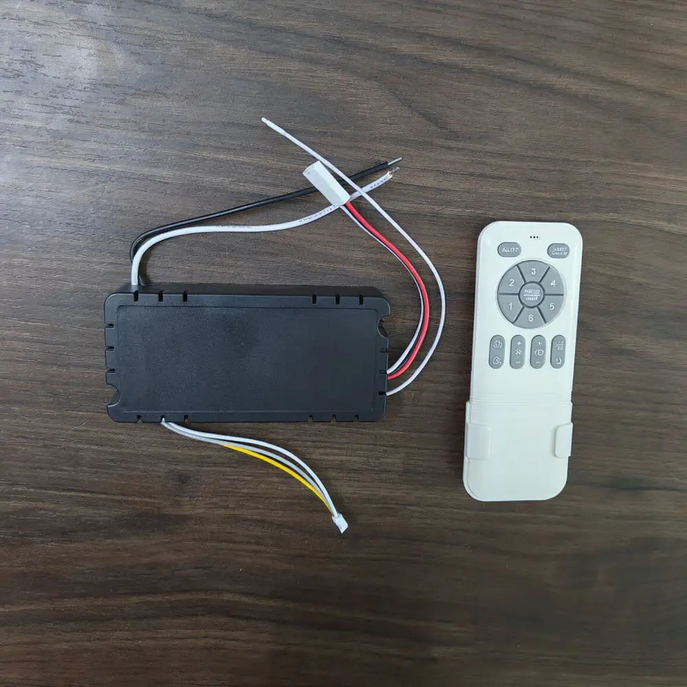 Universal Invisible Ceiling Fan Remote Control 6 Speed Adjuster Stepless Dimming For Light Fixture Systems