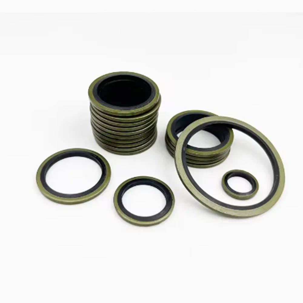 Combined Seal Washer M4 M5 M6 M8 M10 M12 M14~ M60 Bonded Washer Metal Rubber Oil Drain Plug Gasket Sealing O Ring Assortment Set