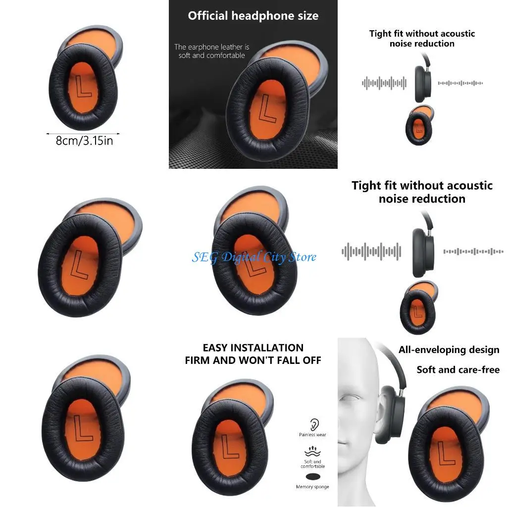 

U75B Earphone Cover Ear Pad Headphones Cushion Earmuffs for Cloud Flight Flight Replacement Spare Earpads Comfortable Wear