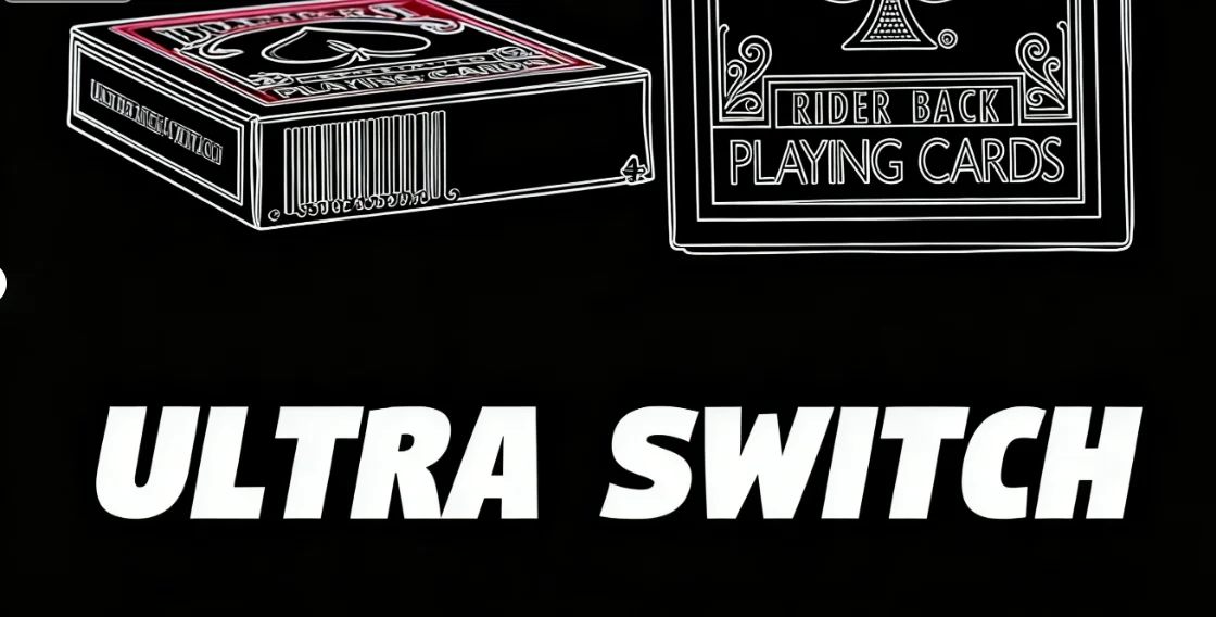 Ultra Switch Card Magic Trick - Tear and Restore Gimmick for Close Up Illusions, Instant Card Change Magician Prop