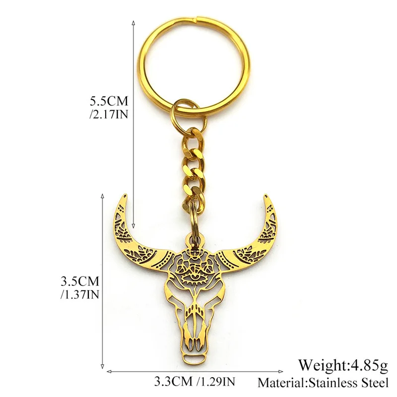 Western Cowboy Keychain Hat Boots Bullfighting Stainless Steel Car Bag Couple Pendant