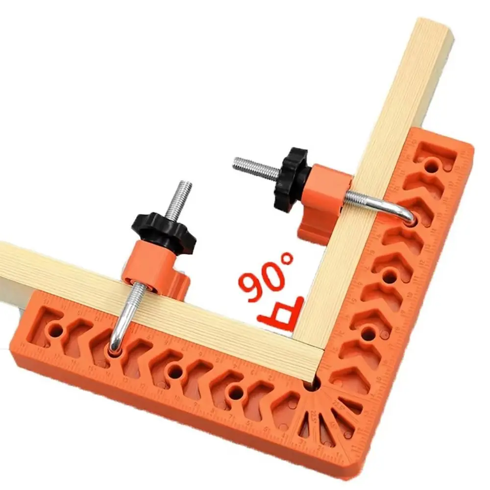 Ferramenta plástica L-Shaped do Woodworking, régua do ângulo direito, posicionador 90 °, prendedor fixo do ângulo, 3 4 6 8 ", 1 grupo