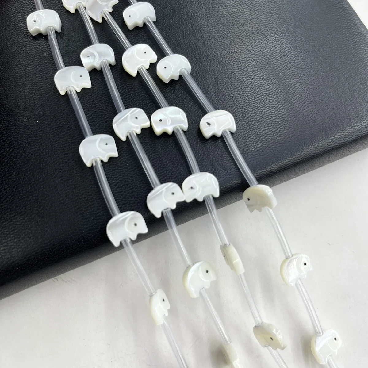 

11x11mm Cute Natural Freshwater Shells Small Elephant Beads WhiteJewelry Making DIY Necklace Bracelet Earrings Accessory Wedding