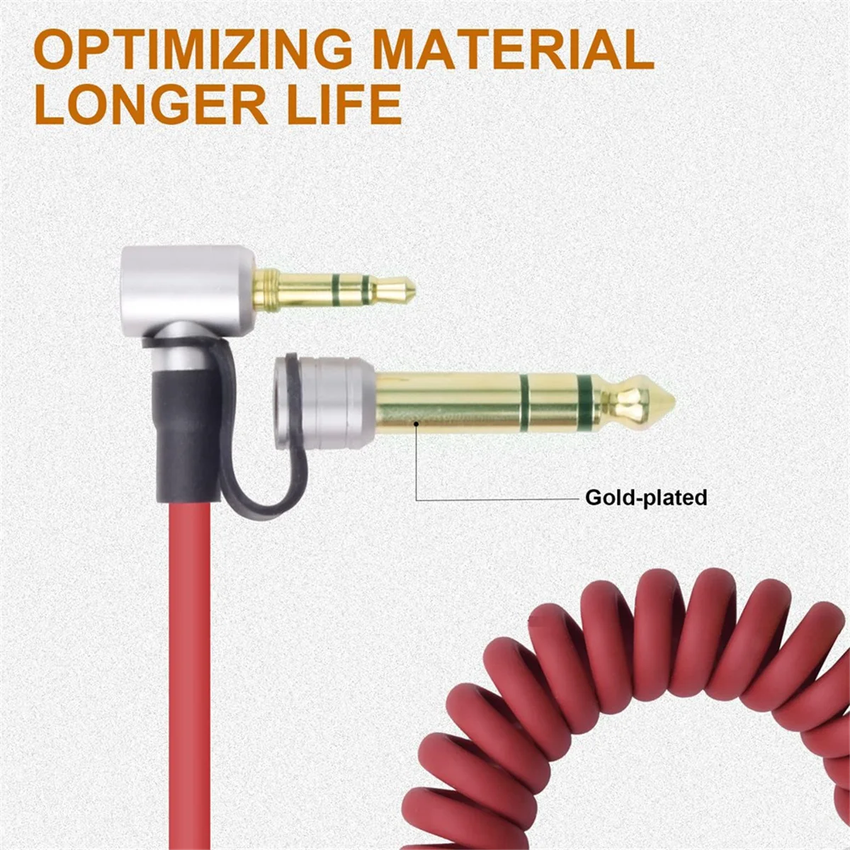 AU49_3.5mm Audio Extension Cable for 3.5mm Jack Device Red