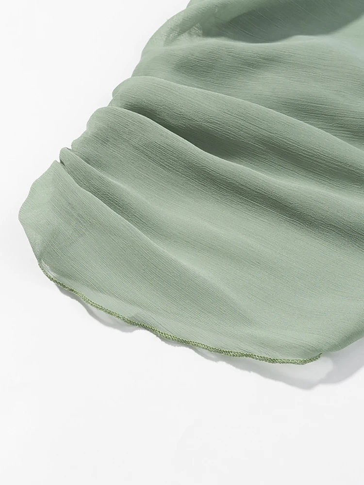 Sommer-Damenbekleidung im europäischen und amerikanischen Stil, neuer Stil, modisches Cape-Stil-Ärmel, V-Ausschnitt, plissiertes Midikleid