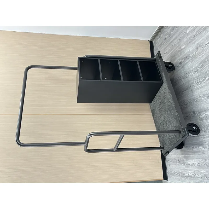 Hotel Linen Trolley Commercial Uniform Cart With Wheels For Staff Locker Room Heavy Duty Storage Service Housekeeping