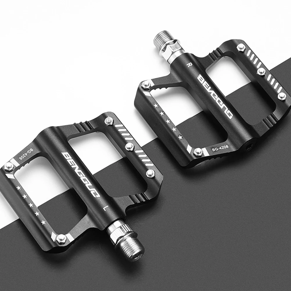 

Sealed Bearing MTB Road Bike Pedal Aluminum Alloy Bike Flat Pedals Waterproof Bicycle Wide Platform Pedals for Outdoor Riding