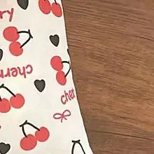 

Red Cherry Print Tote Bag Cute Canvas Large Capacity Travel Portable Storage Girl Sweet Commuter Shoulder Bag Gift Present