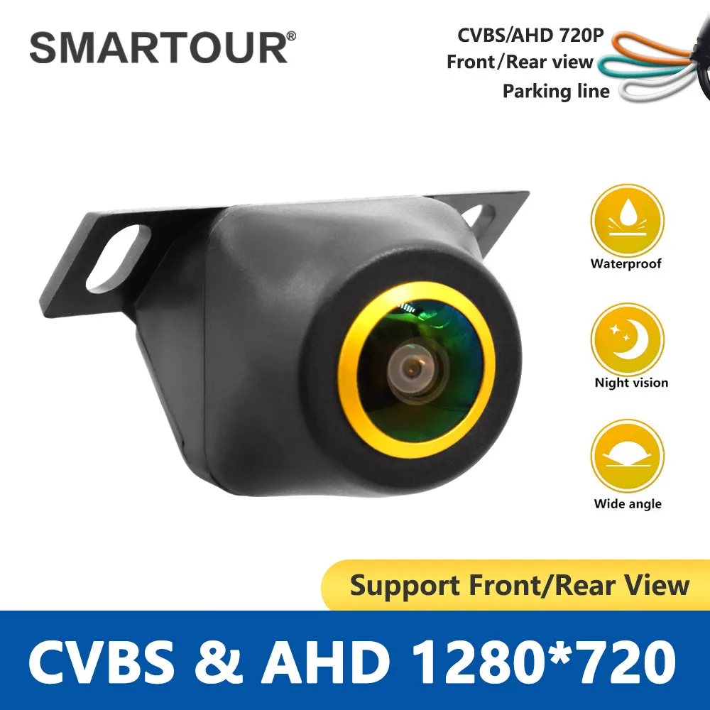 

1280*720 AHD Starlight Night Vision Fisheye Waterproof Car Parking Assistance Vehicle Front Rear View Reverse Backup Camera