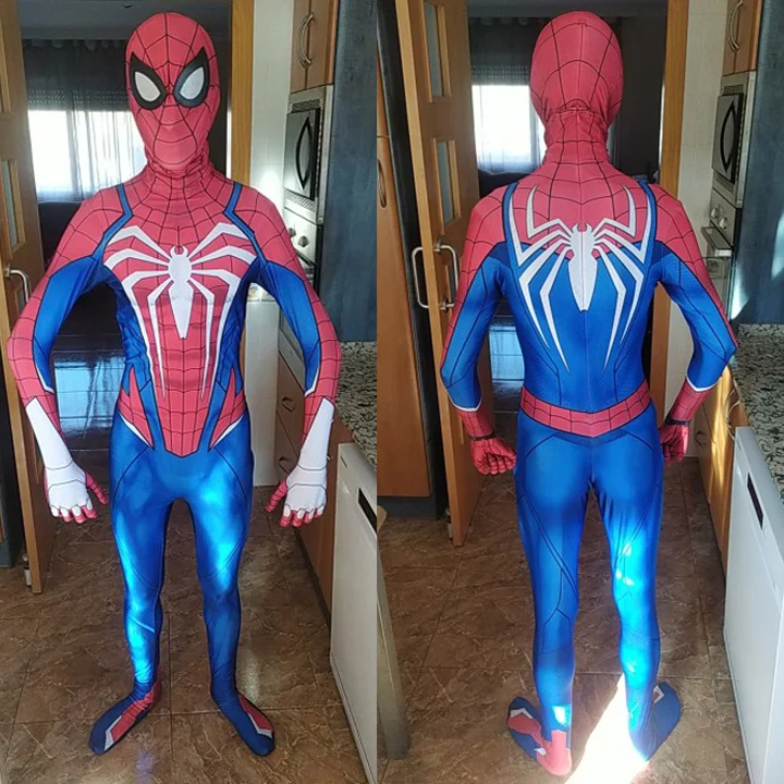 PS5 insonniac Advanced Suit Spiderman Cosplay Superhero Spidey Boy Zentai body tuta Spandex Costume di Halloween Adut/Kids