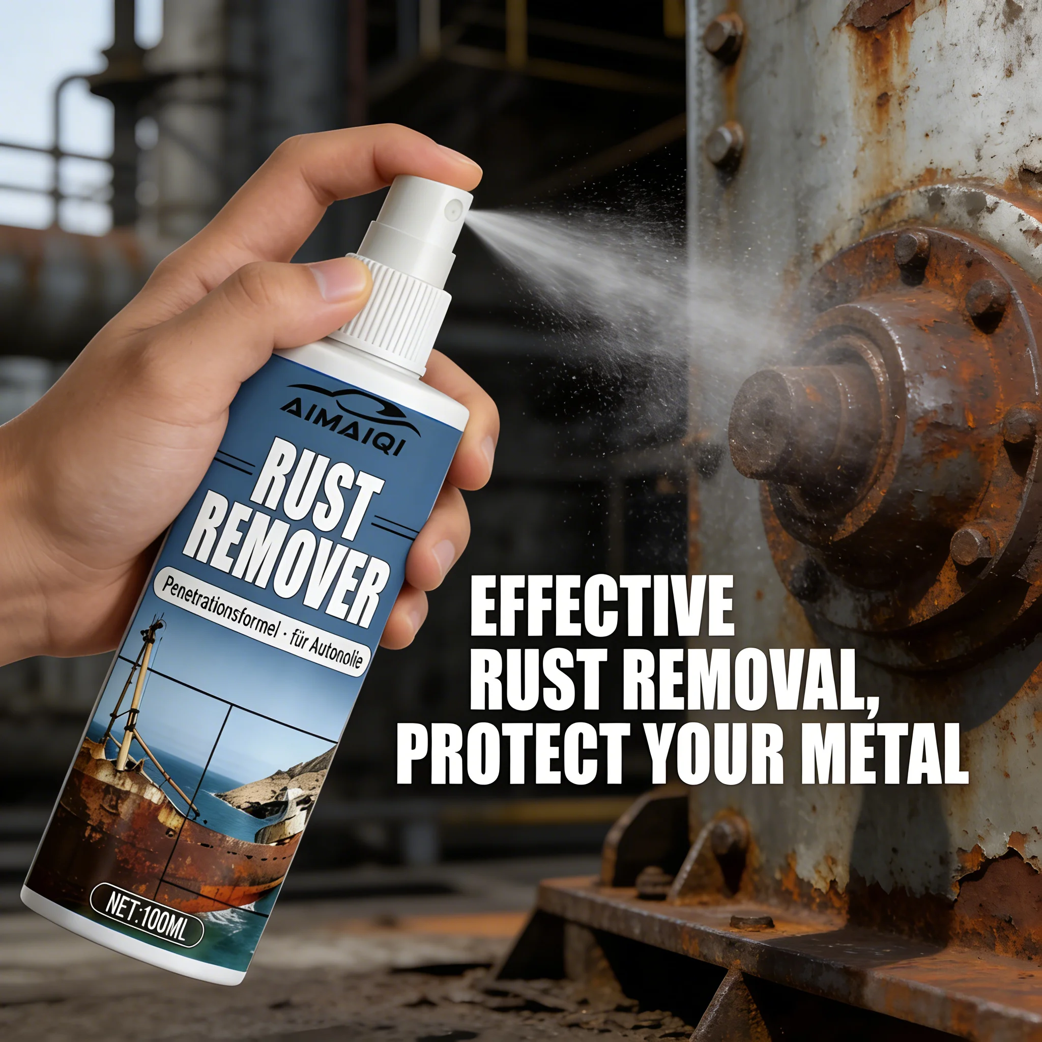 Universal Rust Prevention & Removal - Effective for Industrial Metal, Automotive Components, Household Metalware, Stops Rust For