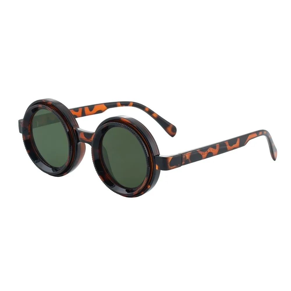 Vintage Polarizing Round Sunglasses Rotatable Elegant Adjustable Zoom Sunglasses Versatile Convenient Stylish Sunglasses Driving