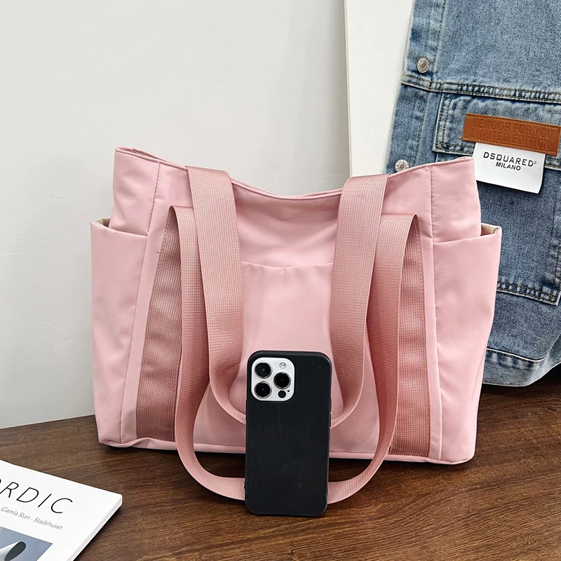 Large Capacity Women\'s Handbag Nylon Shoulder Bag Travel Bag Sports and Leisure Handbag