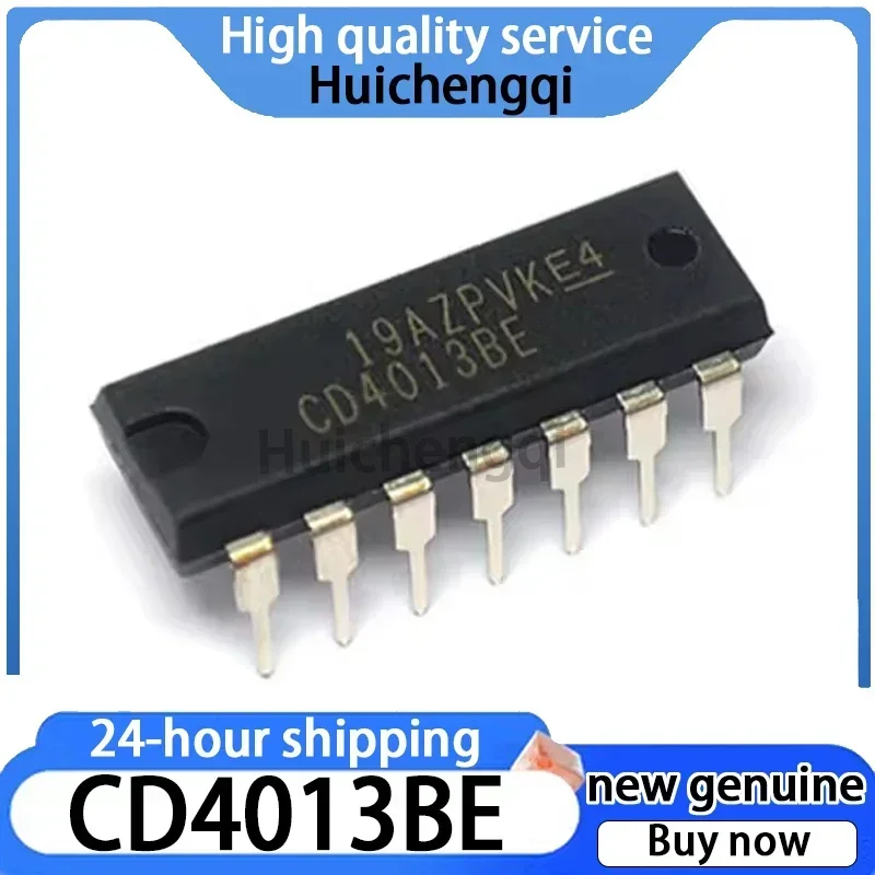 20PCS Genuine CD4013BE CD4013 Packaged DIP-14 Dual Channel D-class Trigger