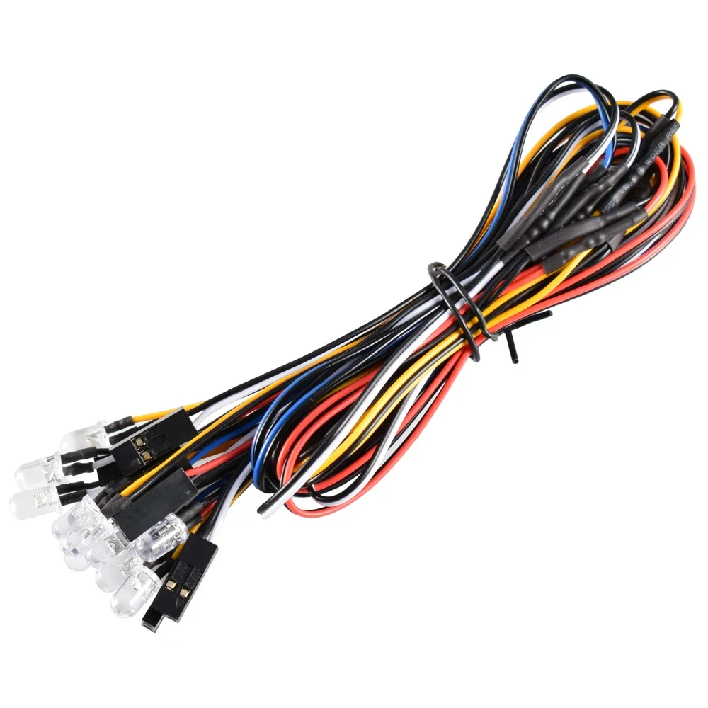 DUMBORC FZD Simulation Licht Controller LED System Kit 4,2-12,4 V für 1/10 1/8 RC Auto Lkw Boot TAMIYA CC01 4WD Axial SCX10 Teil – Detail 12