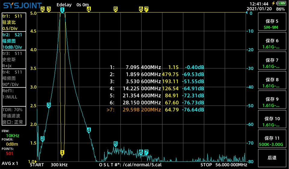 7M 7MHz 대역 통과 필터 대역 통과 BPF 간섭 방지 감도 증가 200w