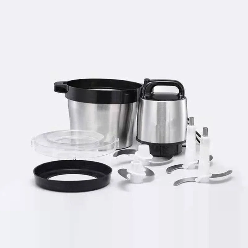 1000W Commercial Electric Stainless Steel Multi-Function Stuffing Machine 6L Large-Capacity Broken Vegetable Chili Blender 220V