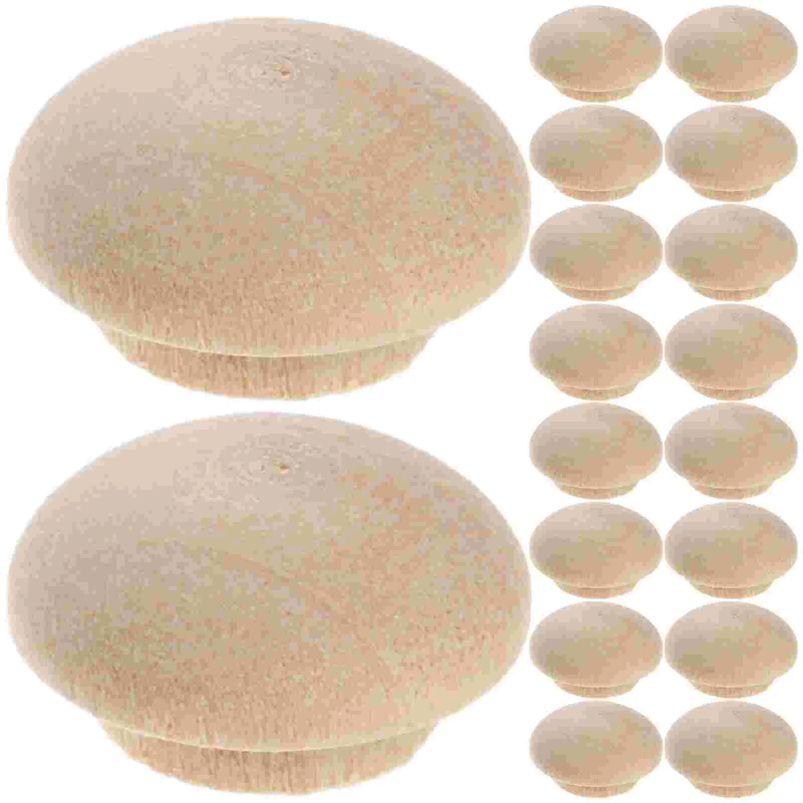 

100 Pcs Beech Stair Cover Reusable Hole Plugs Wood for Screw Holes Mix Stopper Decorative Cabinet
