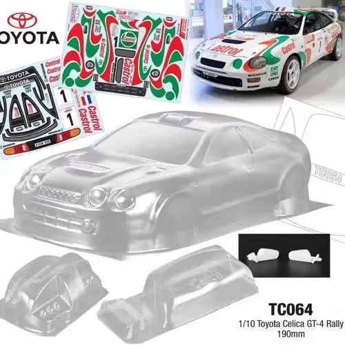 TC124 ランチア デルタ S4 ラリーカー クリア未塗装ポリカーボネート
