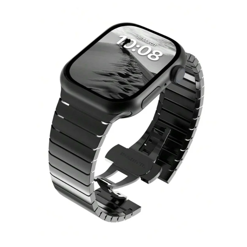 Hochwertiges Metall-Uhrenarmband für Geschäftsmänner, 38–49 mm, kompatibel mit Apple Watch S11-1/SE/Ultra (Uhr nicht im Lieferumfang enthalten)