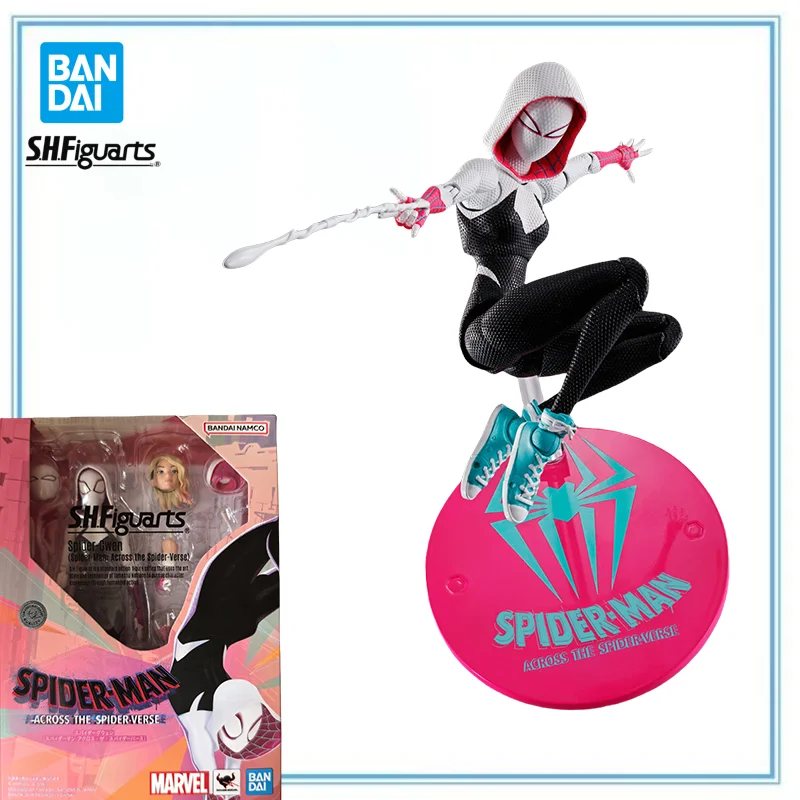 

BANDAI SPIRITS Original in Stock Spider-Man: Across The Spider-Verse Ghost-Spider Gwen Stacy S.H.Figuarts Anime Cartoon