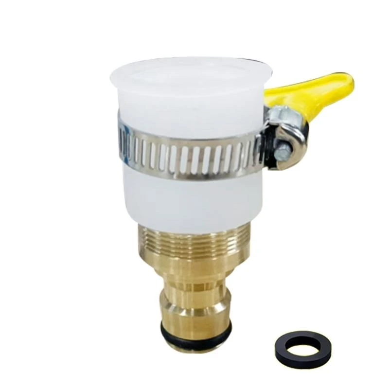 

652F Sturdy Brass Water Flows Tap Adapter Set Portable for Kitchen Faucets with Detachable Aerators and Hose Connectors