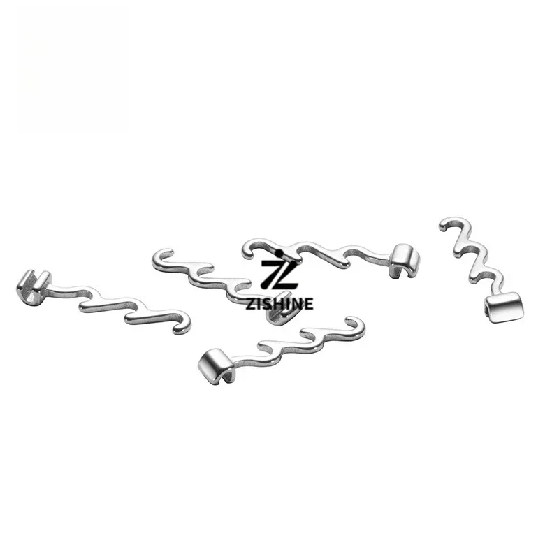50pcs Dental Mesh Base Orthodontic Traction Hook Question Mark Single Double Triple for Oral Orthodontics Treatment
