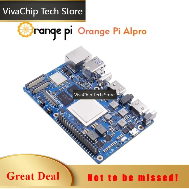 VivaChip TechOrangePi AIpro Development Board, Ascend AI Processor, 8TOPS Computing Power Board, 8G/16GB Optional