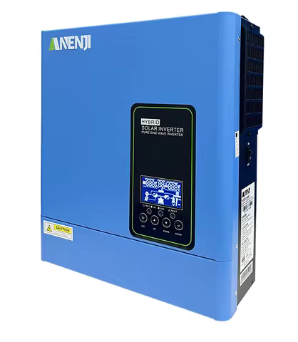 ANENJI 110-120V 3KW 24V hybrid Solar Inverter On/off grid built-in MPPT 100A Charger Controller Pure Sine Wave Inverter WiFi