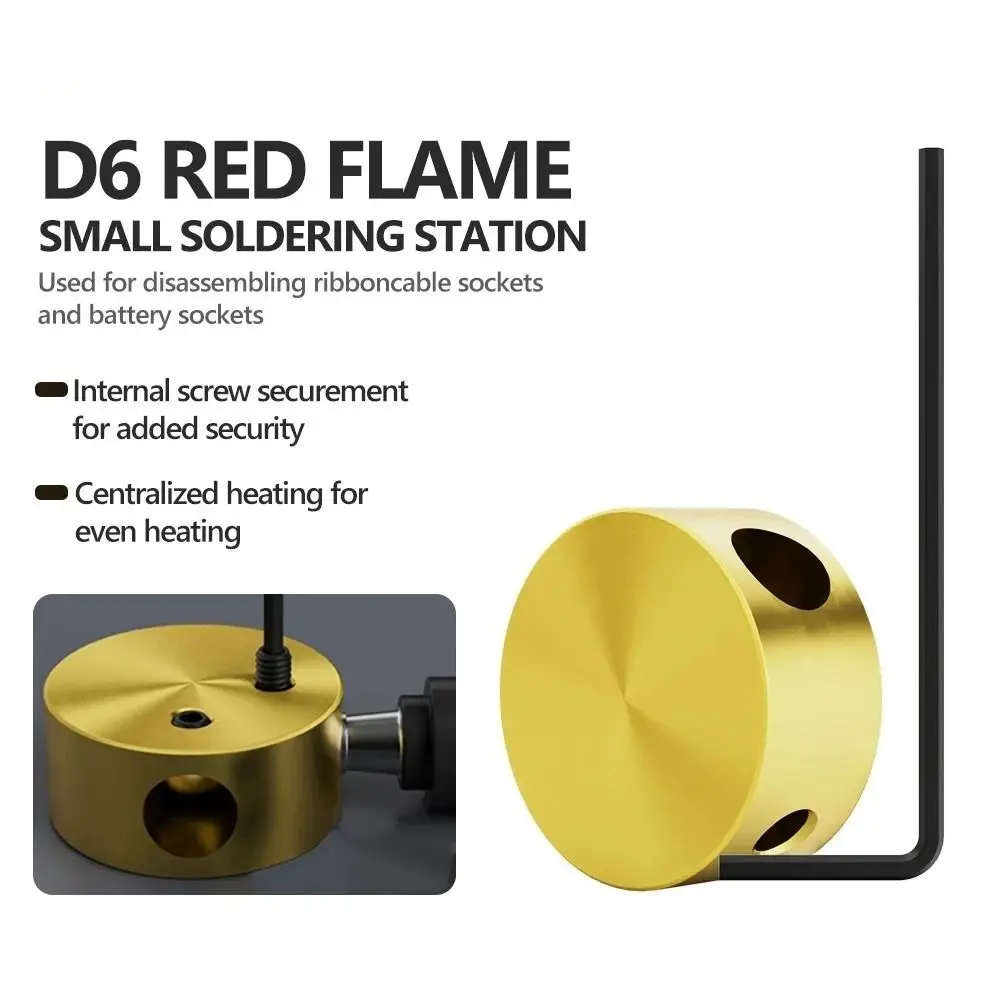 Pure Copper Micro Heating Station Compact Size Universal Fit Mini Soldering Platform Even Heating Metal Build Flex Cable Solder
