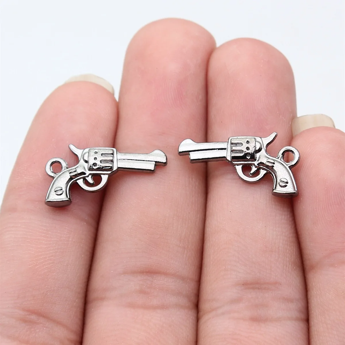 20pcs 22x12mm Gun Black Color Antique Silver Color Antique Gold Color Antique Bronze Color Gun Charms