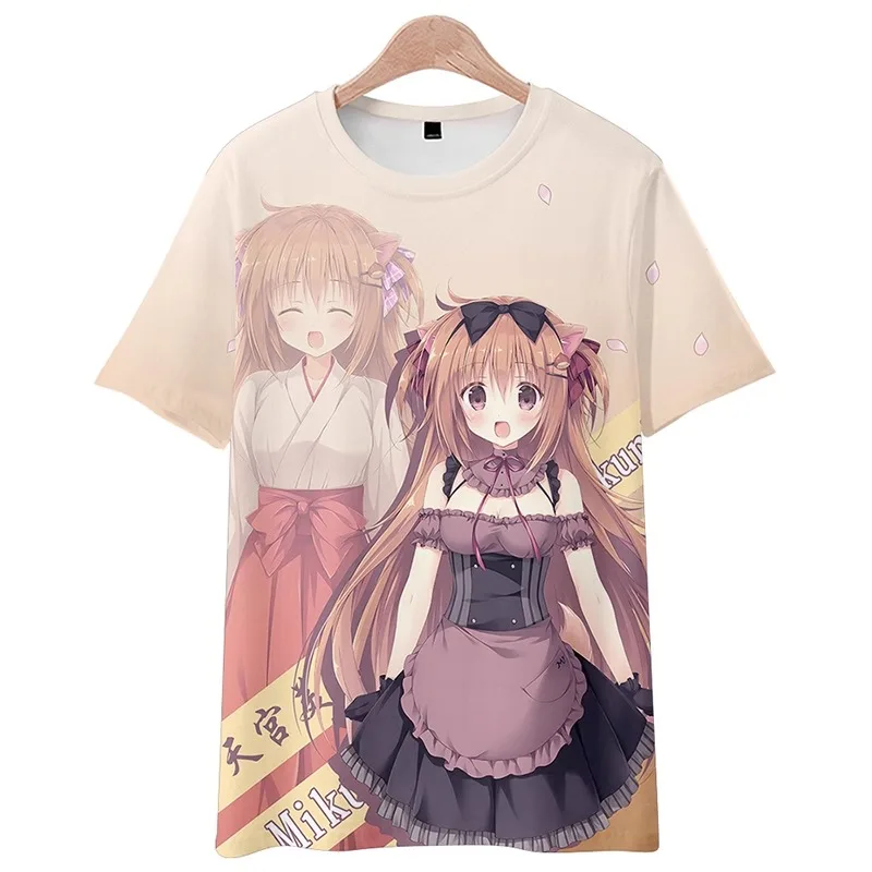 Amairo Chocolate Print Tshirt Game Trendy Brand Round Neck T-shirt Summer Man Women Unisex Short-sleeved