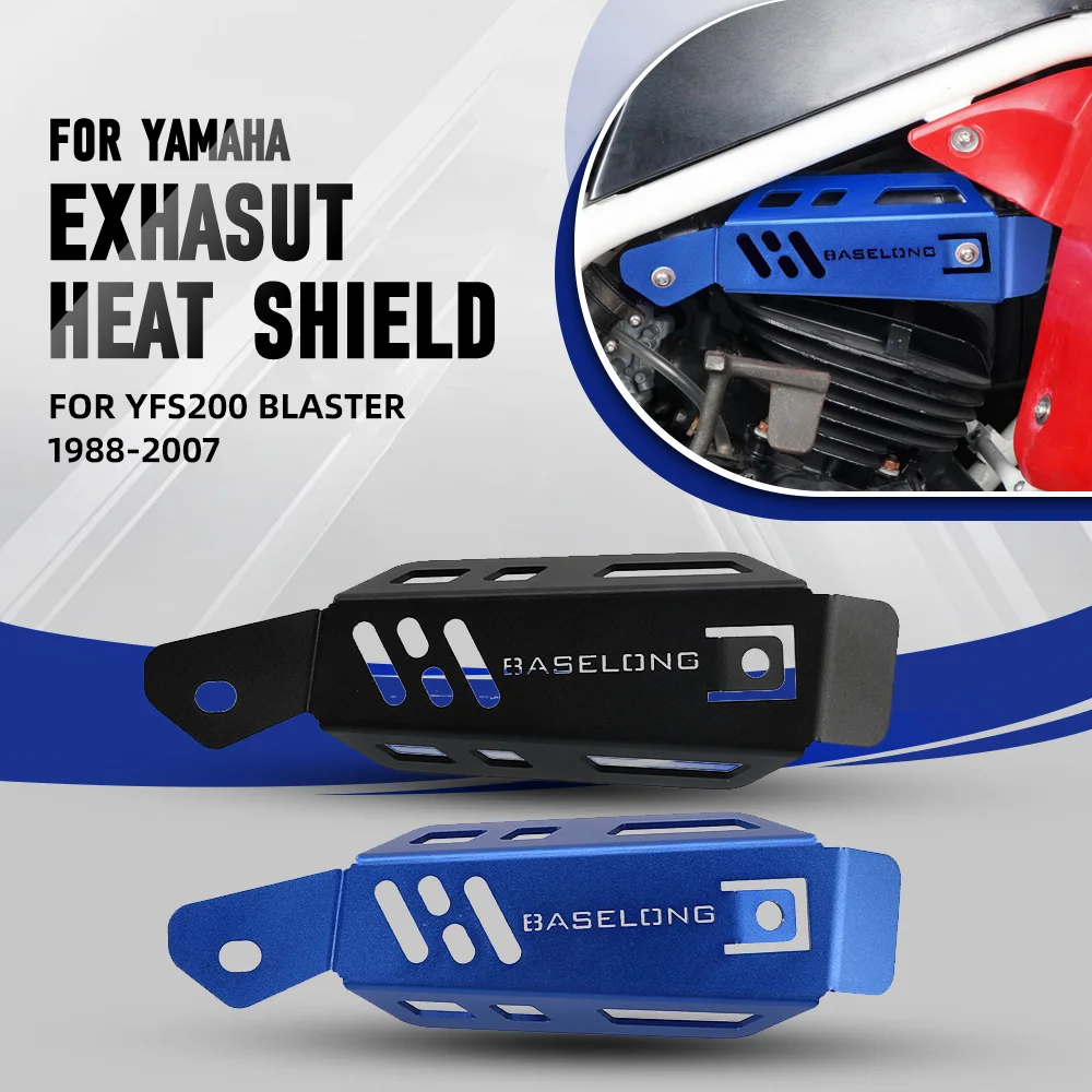 Motorcycle Accessories FOR YAMAHA YFS200 BLASTER 1988-2007 Exhaust Pipe Heat Shield Cover Exhaust Muffler Protector Guard YFS200