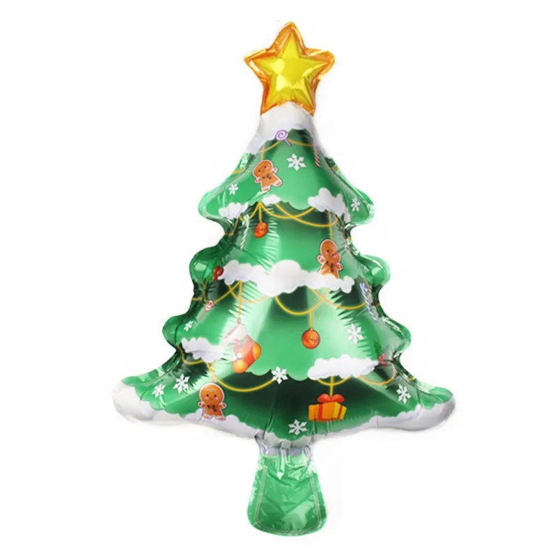 2024 Christmas Balloons Santa Claus Gingerbread Man Xmas Tree Balloons Merry Christmas Holiday Decoration Aluminum Film Balloon