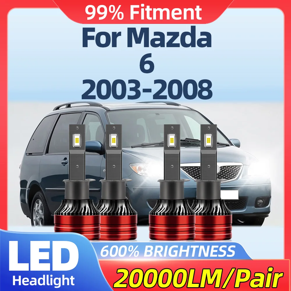 Передние фары 240 Вт для Mazda 6 2003 2004 2005 2006 2007 2008